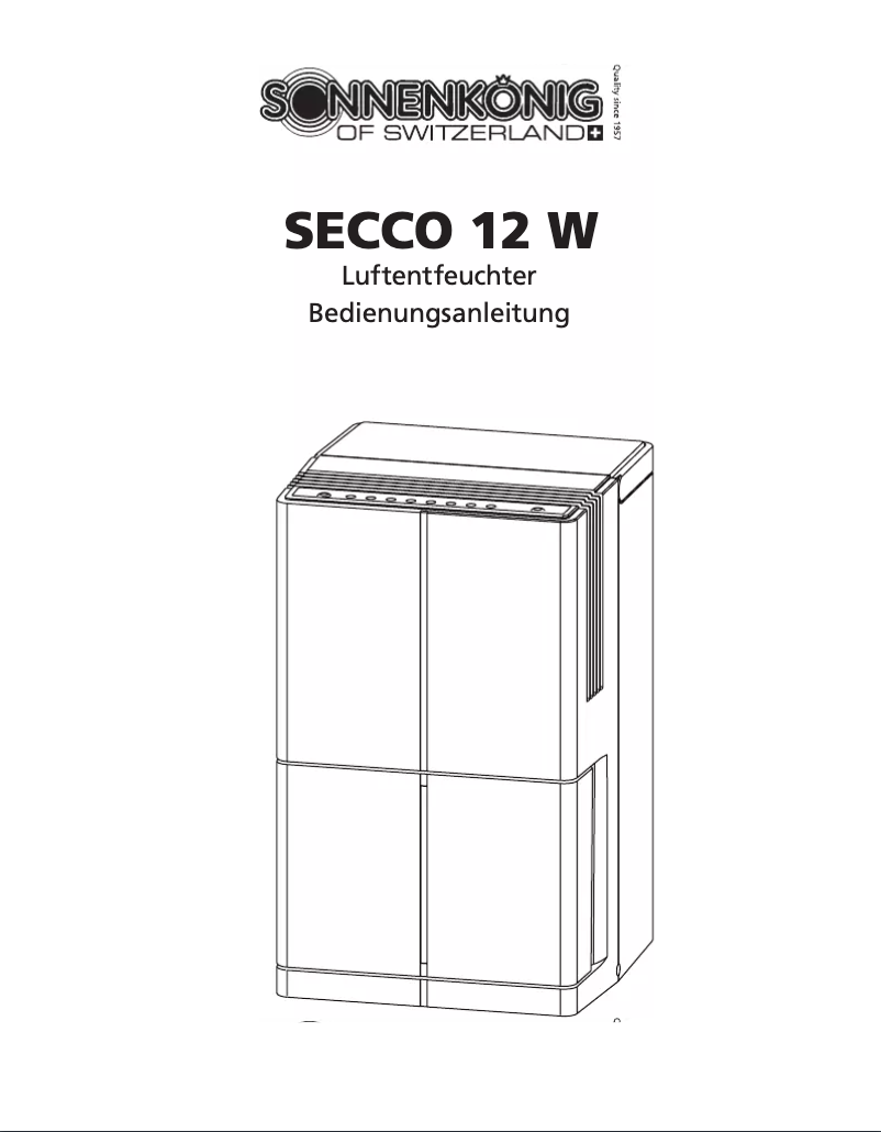Image de la première page du manuel de l'appareil SECCO 12W