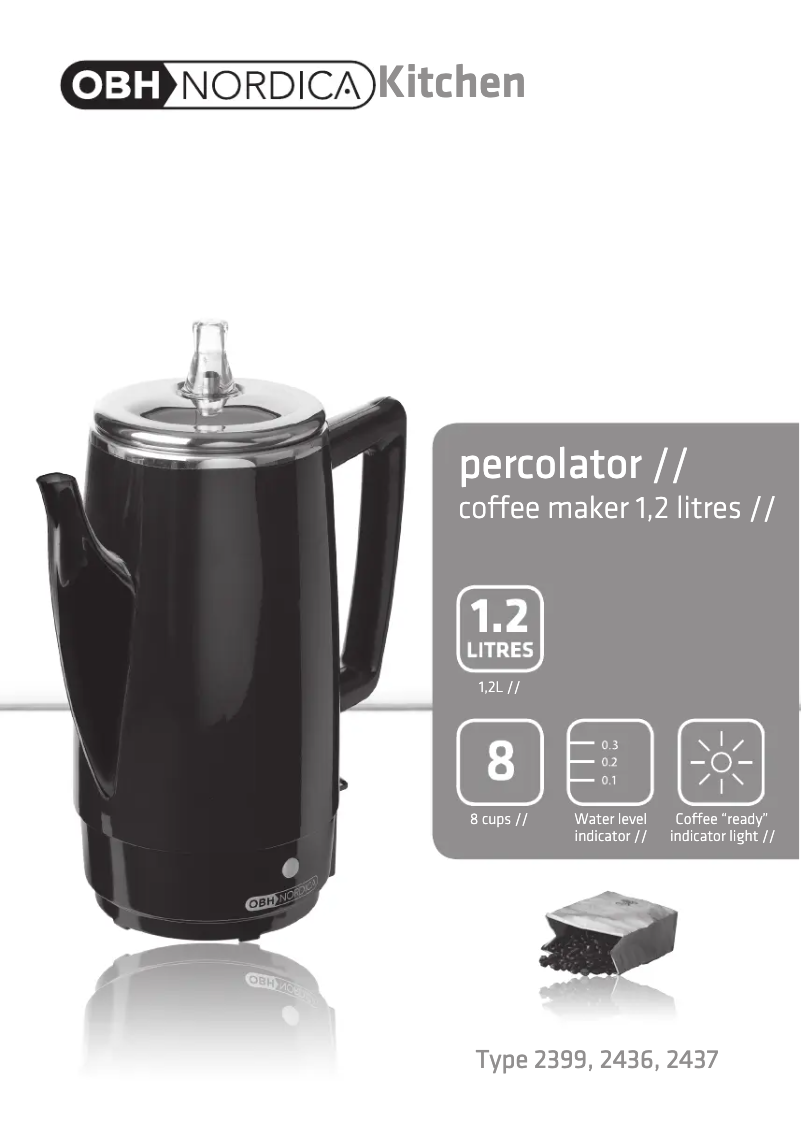 Imagen de la primera página del manual del dispositivo Chilli Percolator