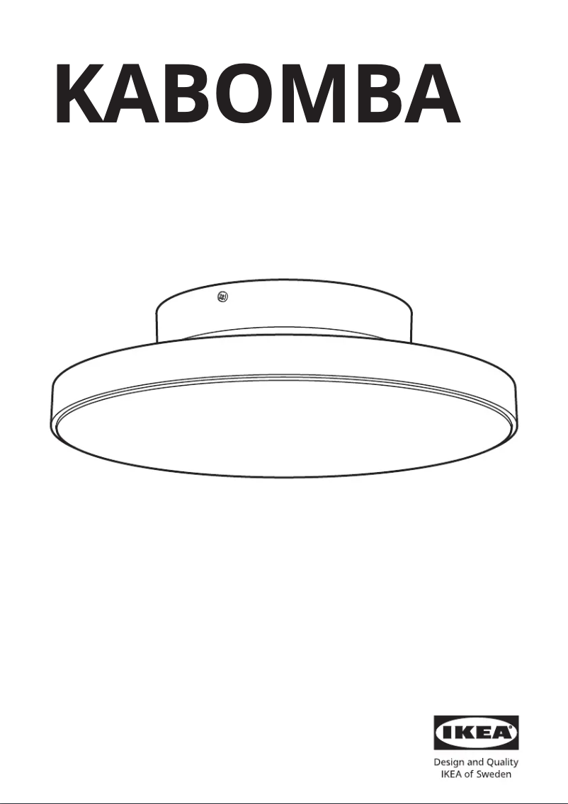 Imagen de la primera página del manual del dispositivo KABOMBA 404.898.09