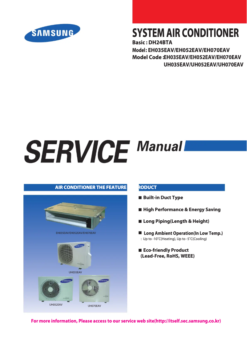 Page n°1 - Manuel utilisateur Samsung EH070EAV