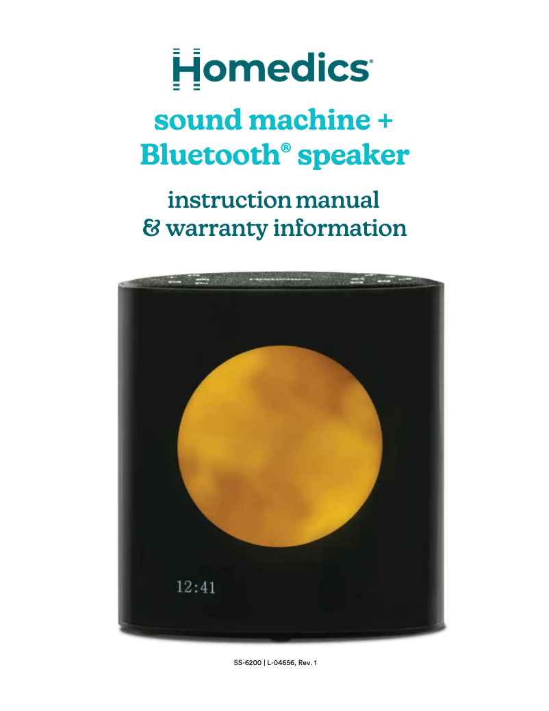 Page n°1 - Manuel utilisateur Homedics SS-6200