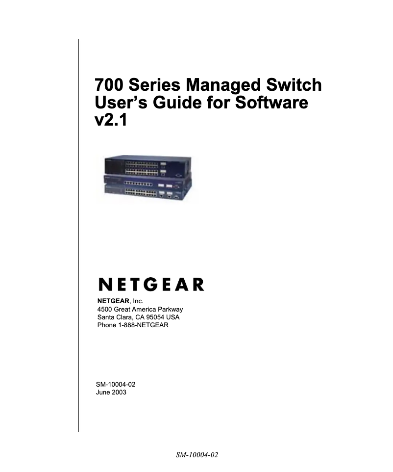 Page n°1 - Manuel utilisateur Netgear GSM712F