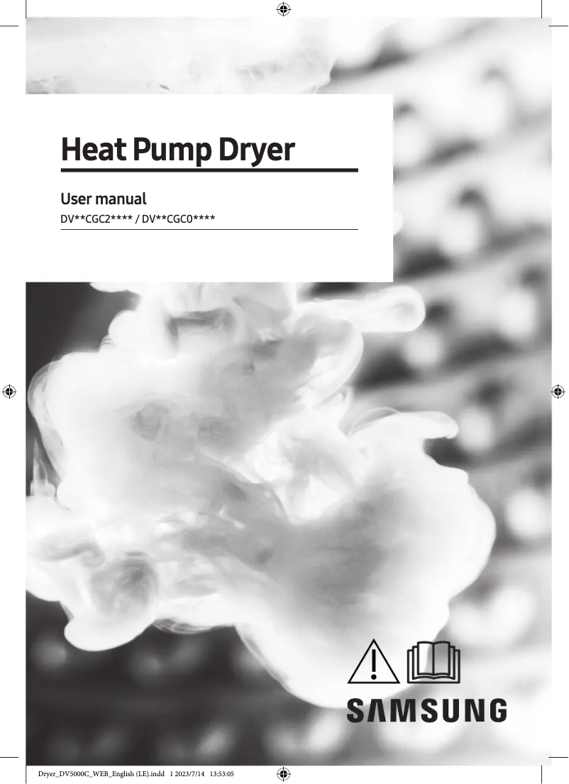 Image de la première page du manuel de l'appareil DV90CGC2A0TE