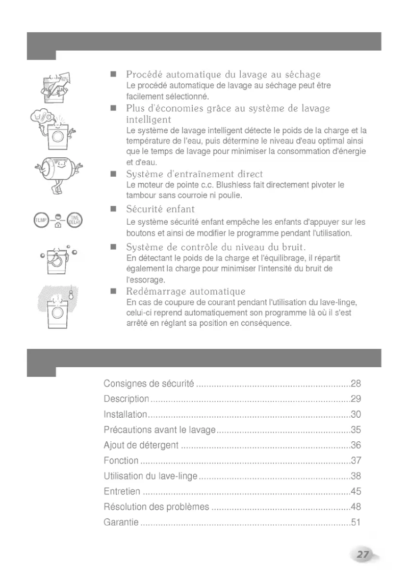 Página 1 del manual Manual de usuario LG WD-1243RHD