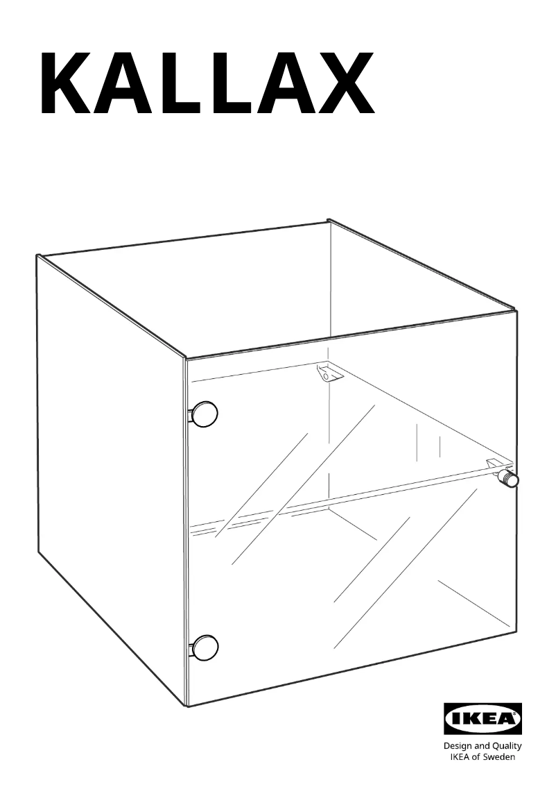 Imagen de la primera página del manual del dispositivo KALLAX 703.402.99