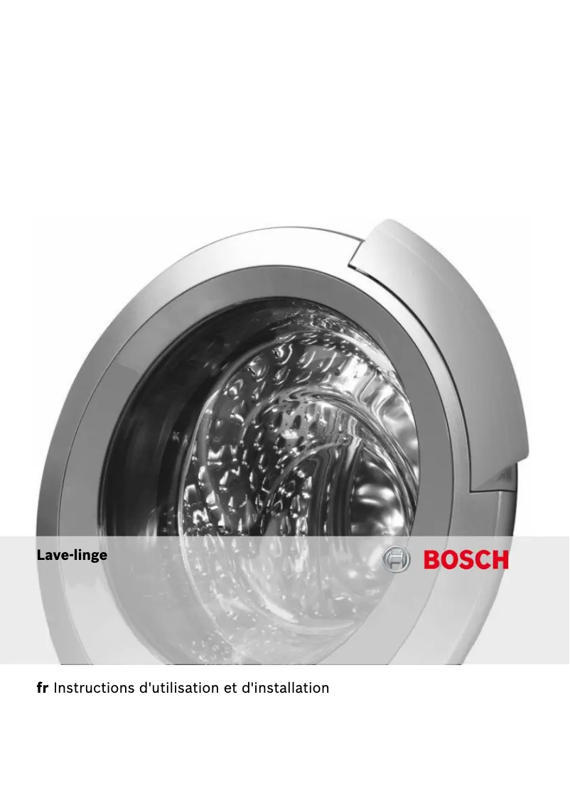 Page 1 de la notice Manuel utilisateur Bosch WOT24453FF