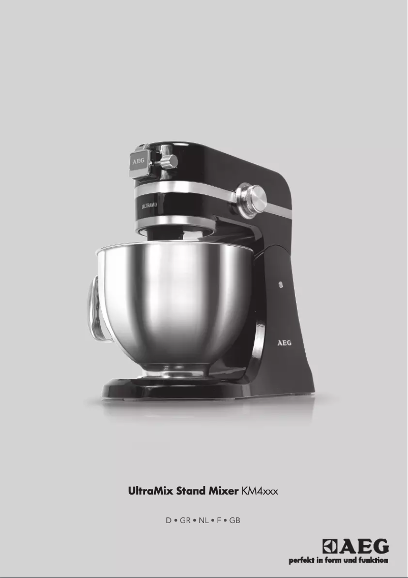 Page n°1 - Manuel utilisateur AEG KM4400