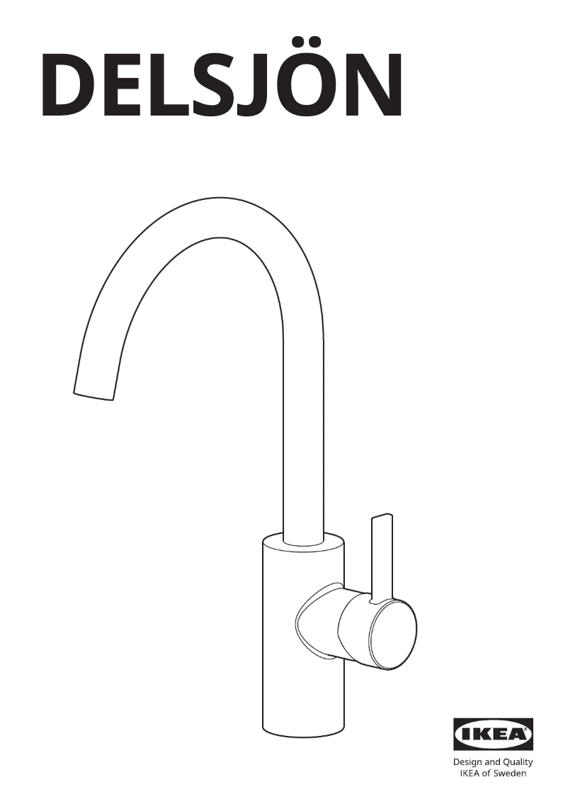 Page 1 de la notice Manuel utilisateur Ikea DELSJÖN 104.780.44