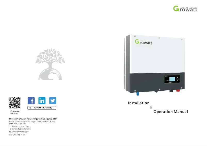 First page image of the manual for SPA 8000TL3 BH