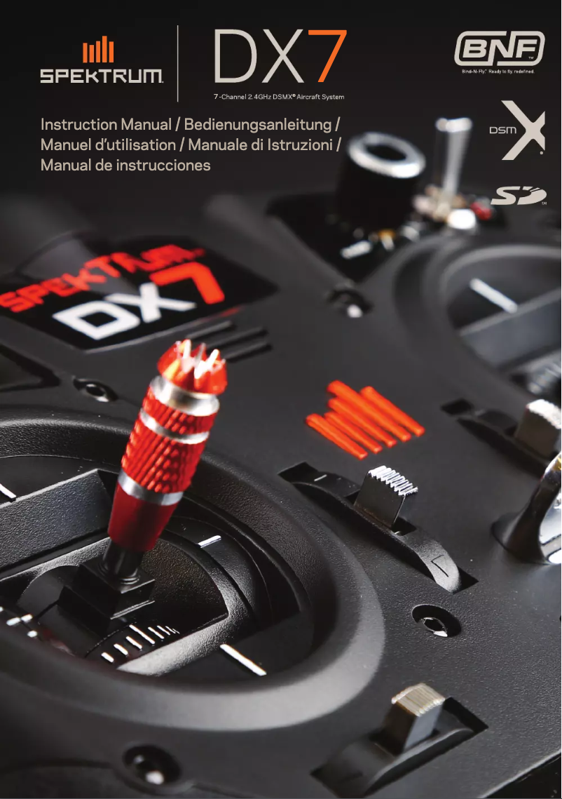 Image de la première page du manuel de l'appareil DX7
