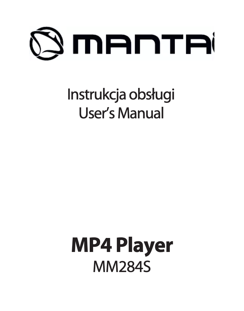 Image de la première page du manuel de l'appareil MM284S