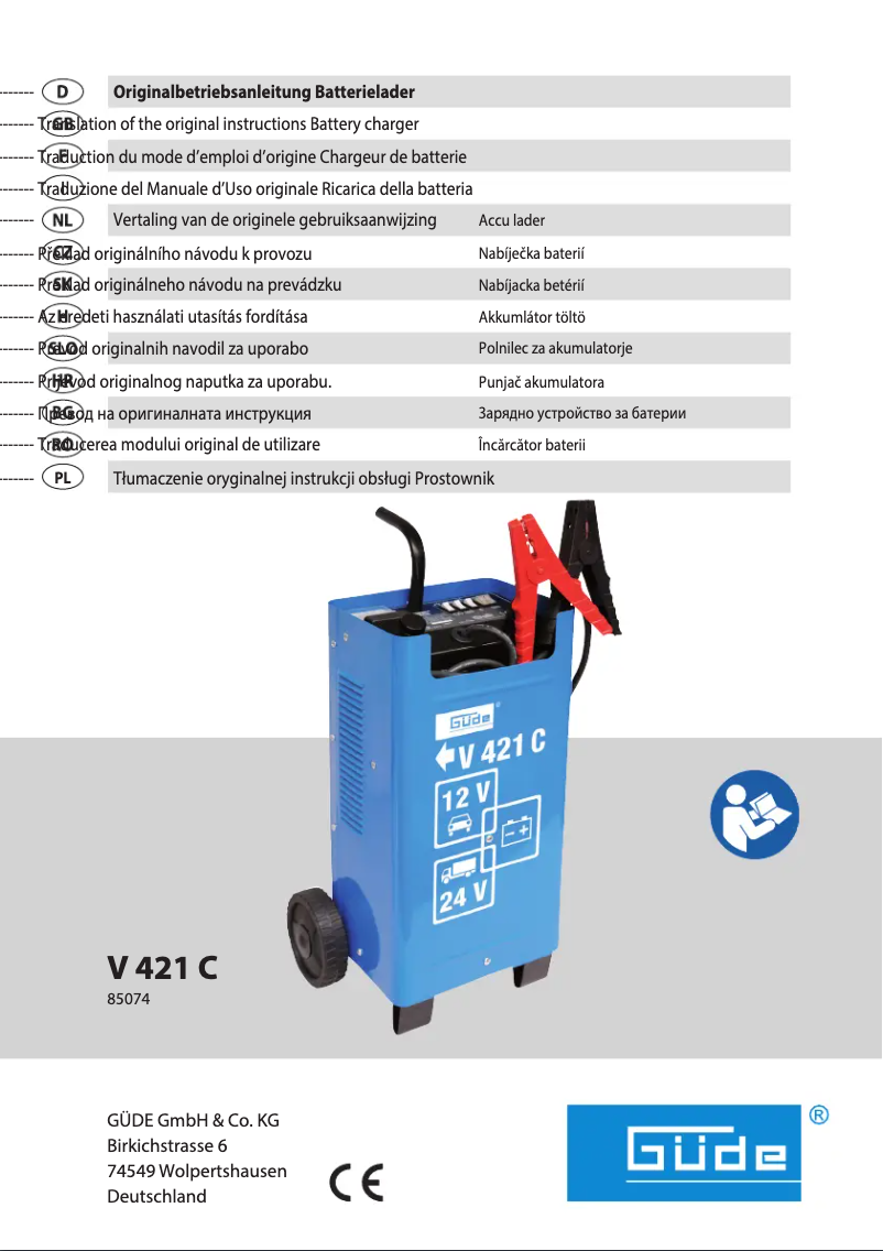 Image de la première page du manuel de l'appareil V 421 C