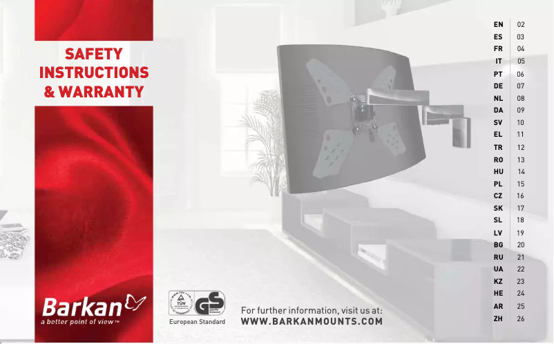 Page n°1 - Manuel utilisateur Barkan T580