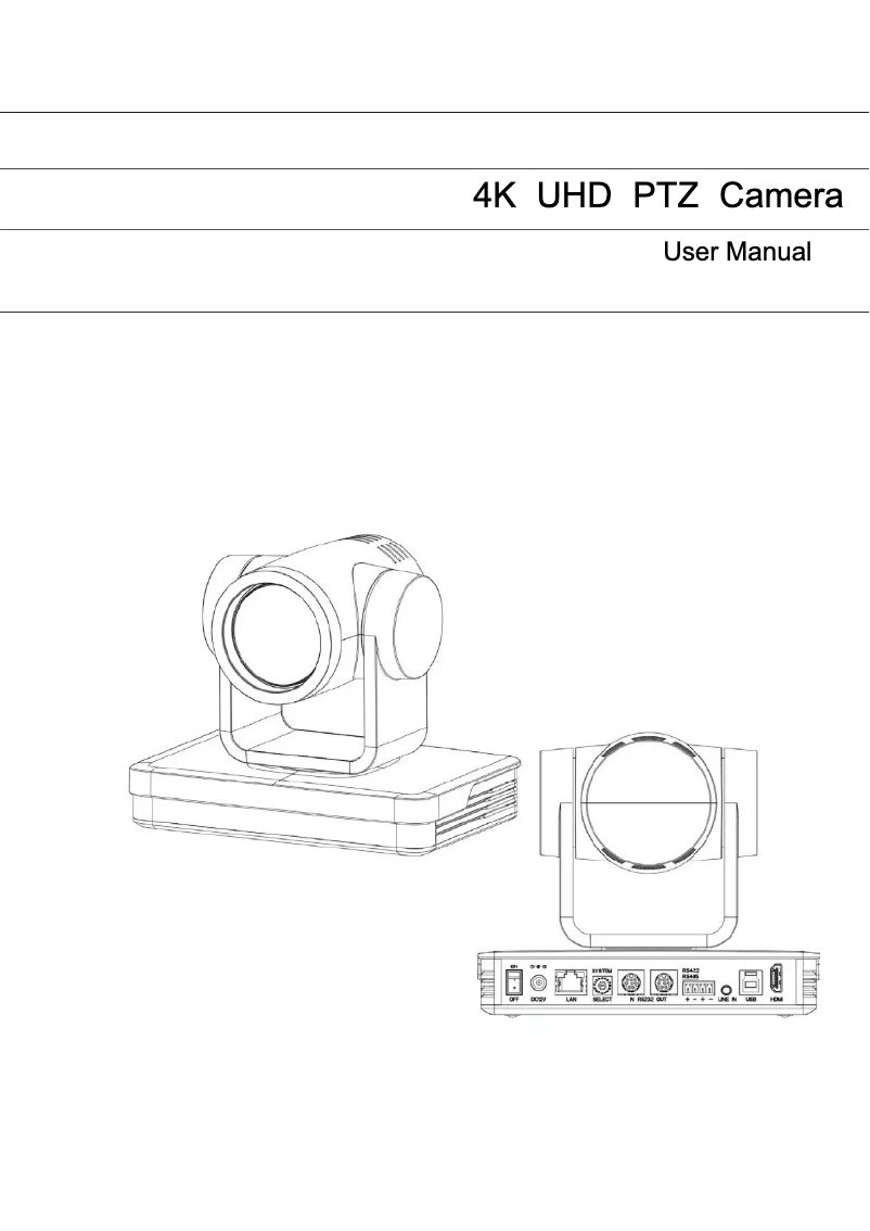 Image de la première page du manuel de l'appareil UHD4K12X
