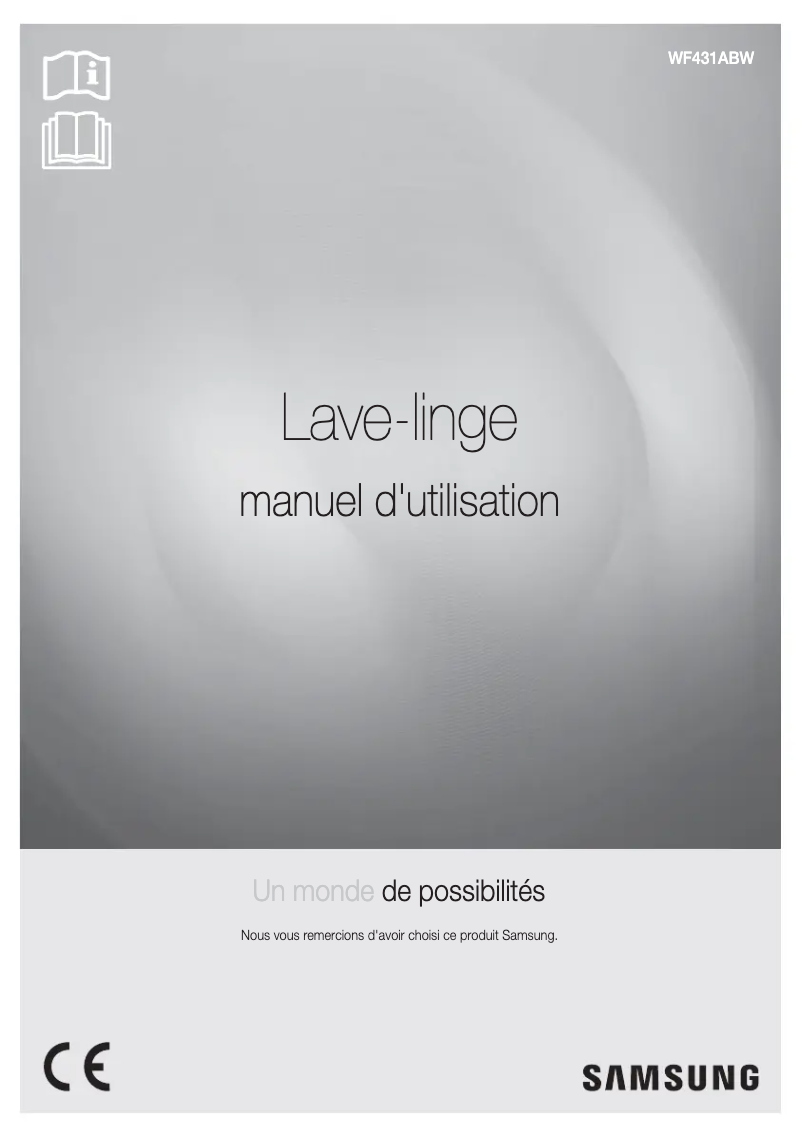 Image de la première page du manuel de l'appareil WF431ABW