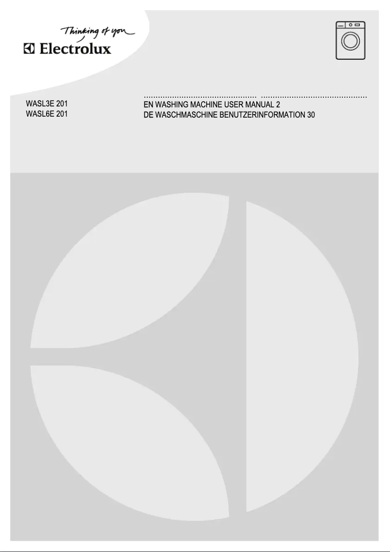 Página 1 del manual Manual de usuario Electrolux WASL3E201
