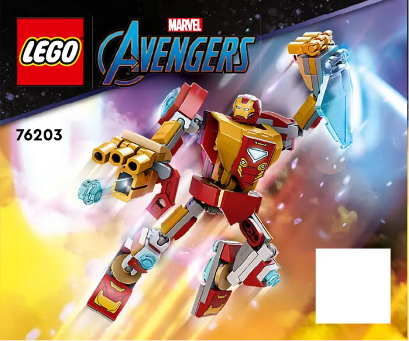 Image de la première page du manuel de l'appareil Marvel Avengers 76203