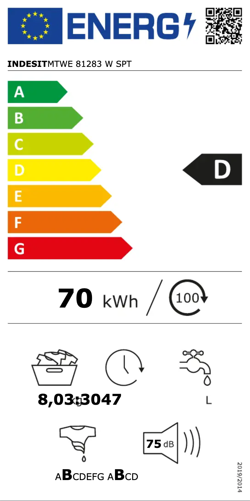 Image de la première page du manuel de l'appareil MTWE 81283 W SPT