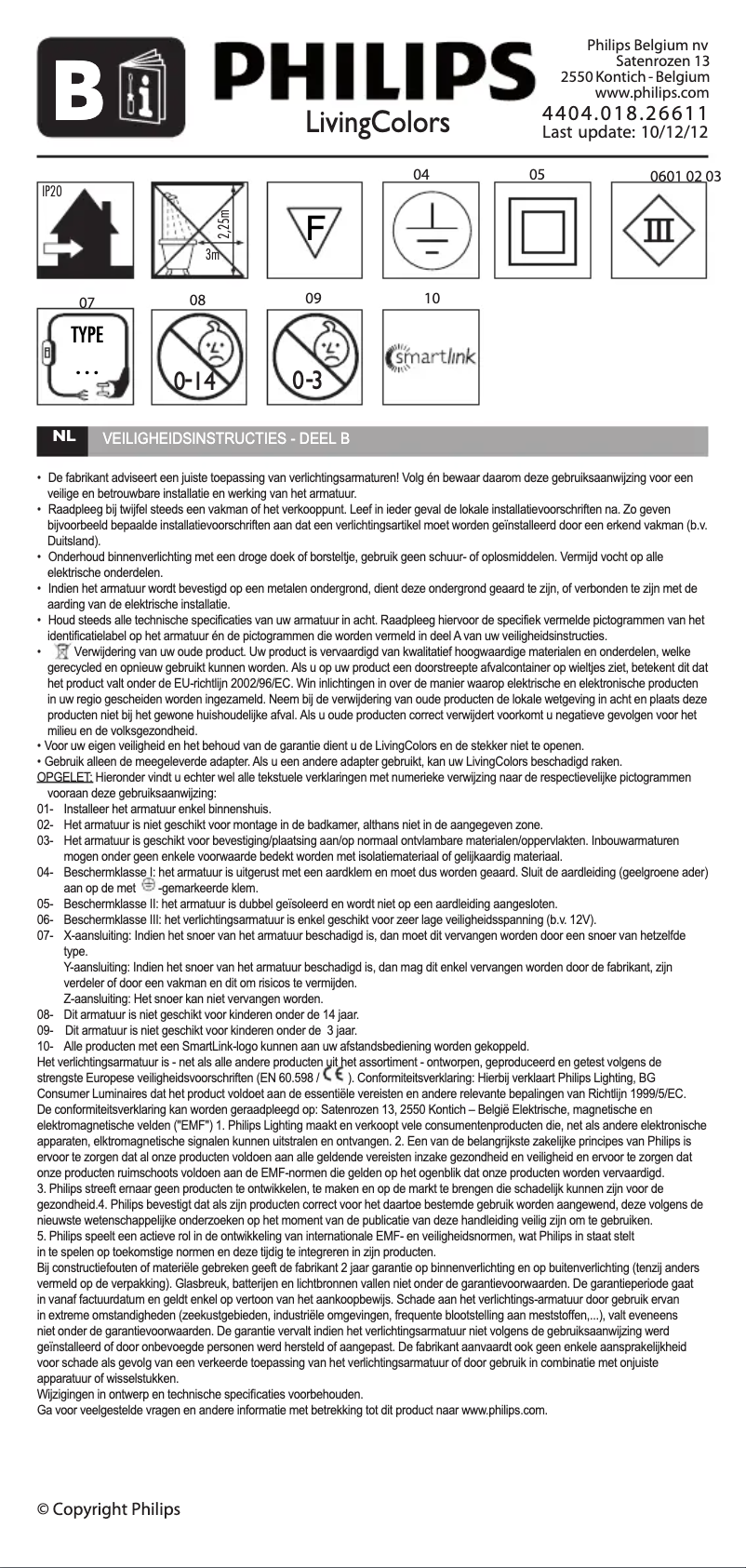 Page 1 de la notice Manuel utilisateur Philips LivingColors Micro Cars
