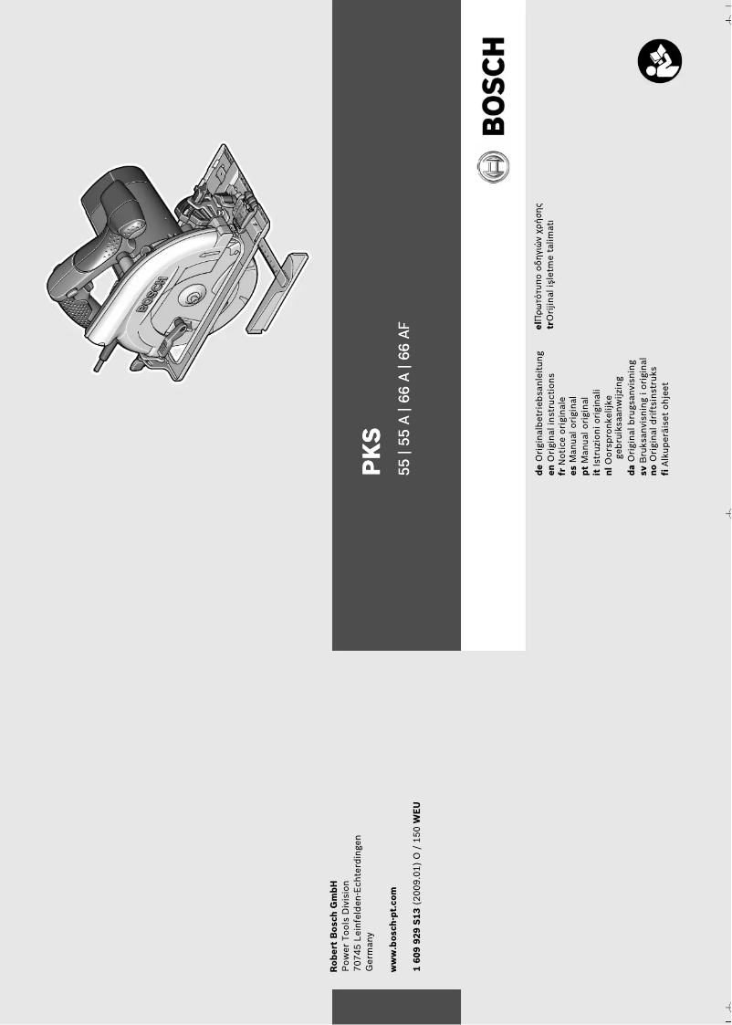 Image de la première page du manuel de l'appareil PKS 55