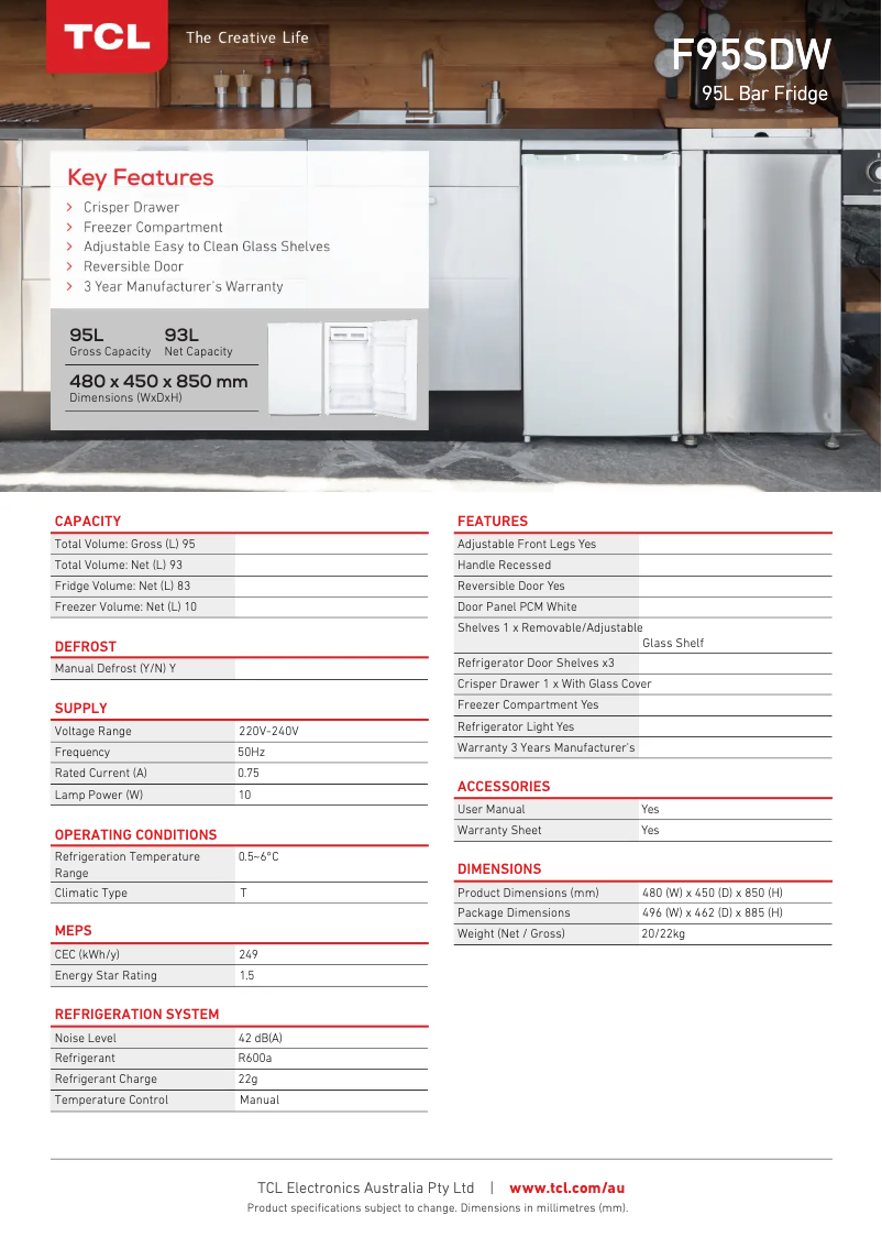 Image de la première page du manuel de l'appareil F95SDW