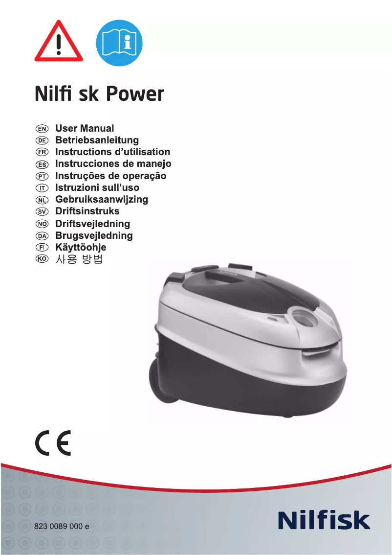 Page n°1 - Manuel utilisateur Nilfisk Elite Performer Superior