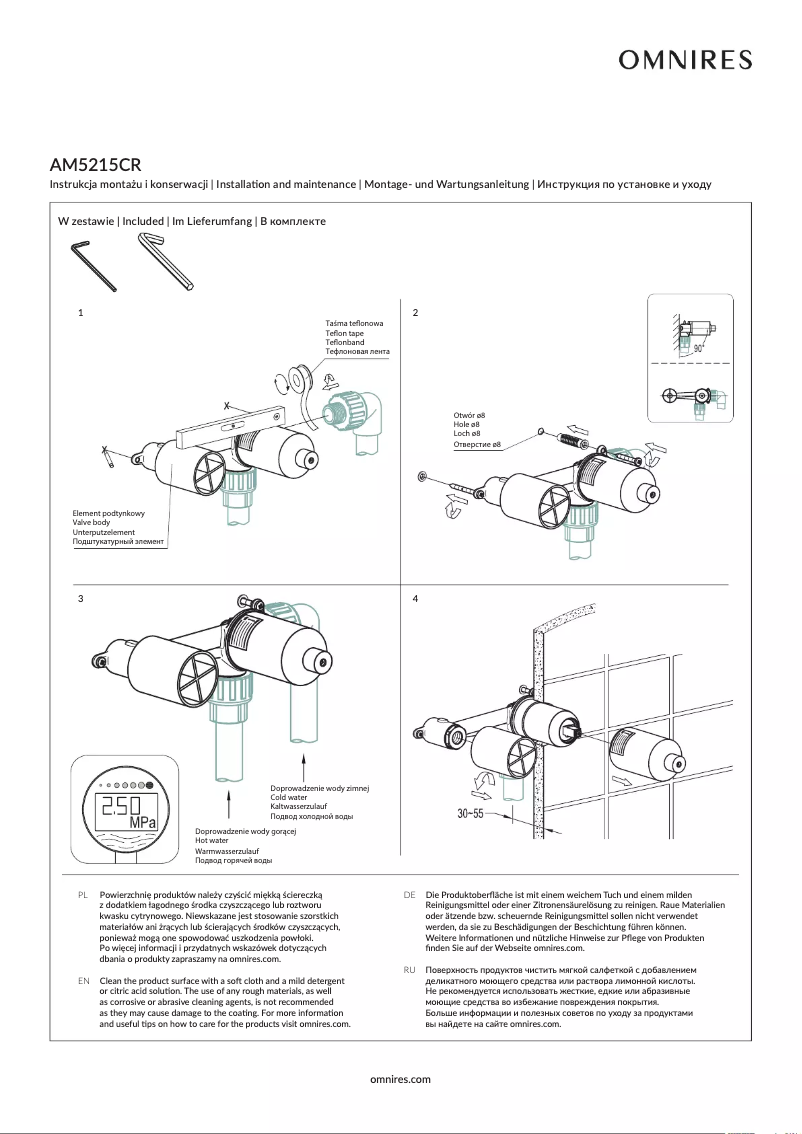 Page n°1 - Manuel utilisateur Omnires Armance AM5215