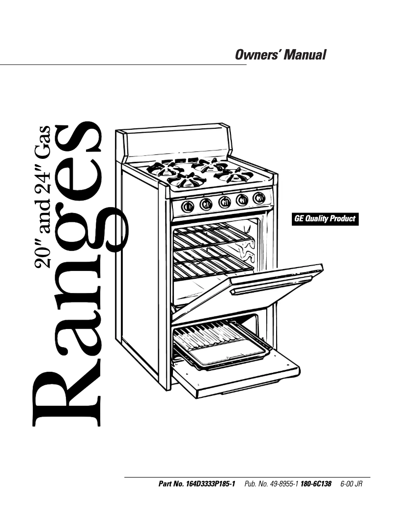Page 1 de la notice Guide d'installation Hotpoint RGA520EW