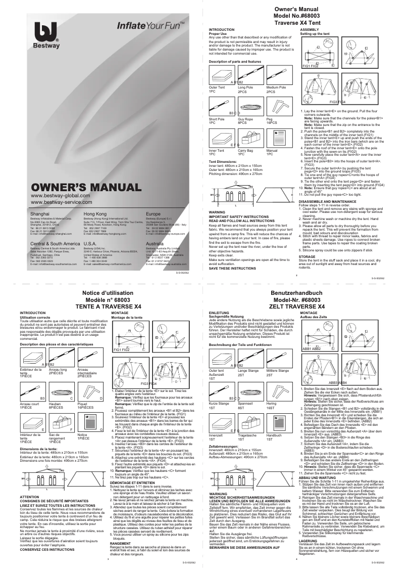Image de la première page du manuel de l'appareil 68003