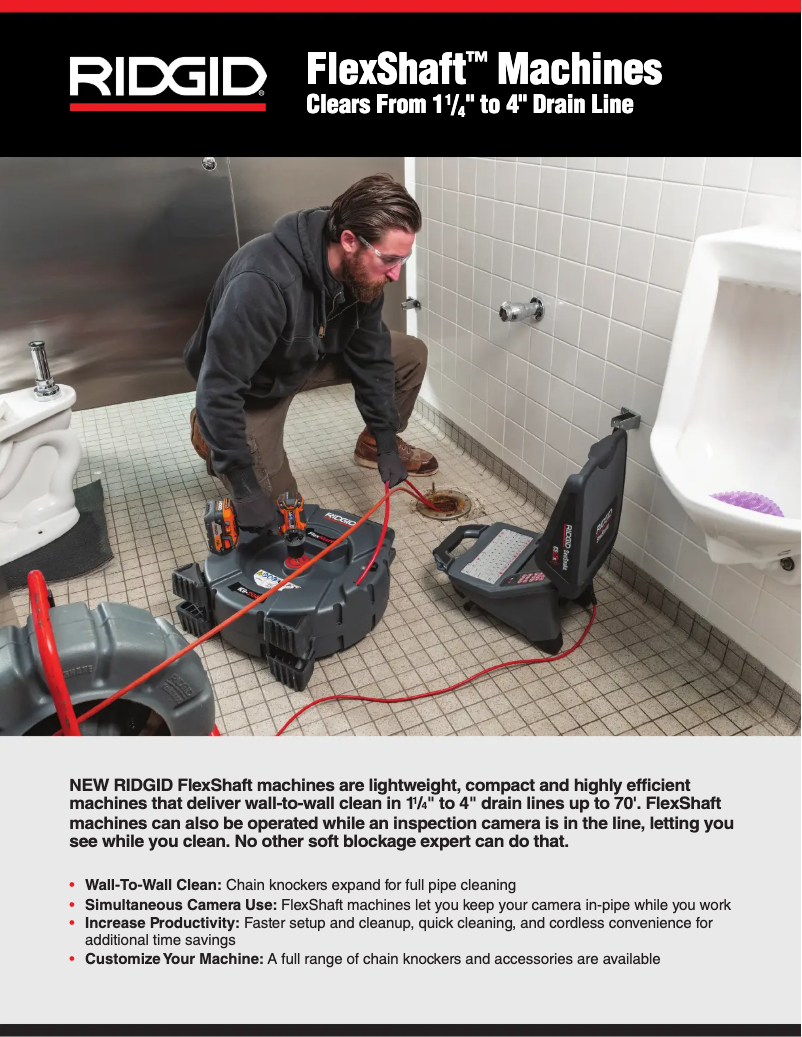 Page 1 de la notice Catalogue Ridgid FlexShaft K9-102