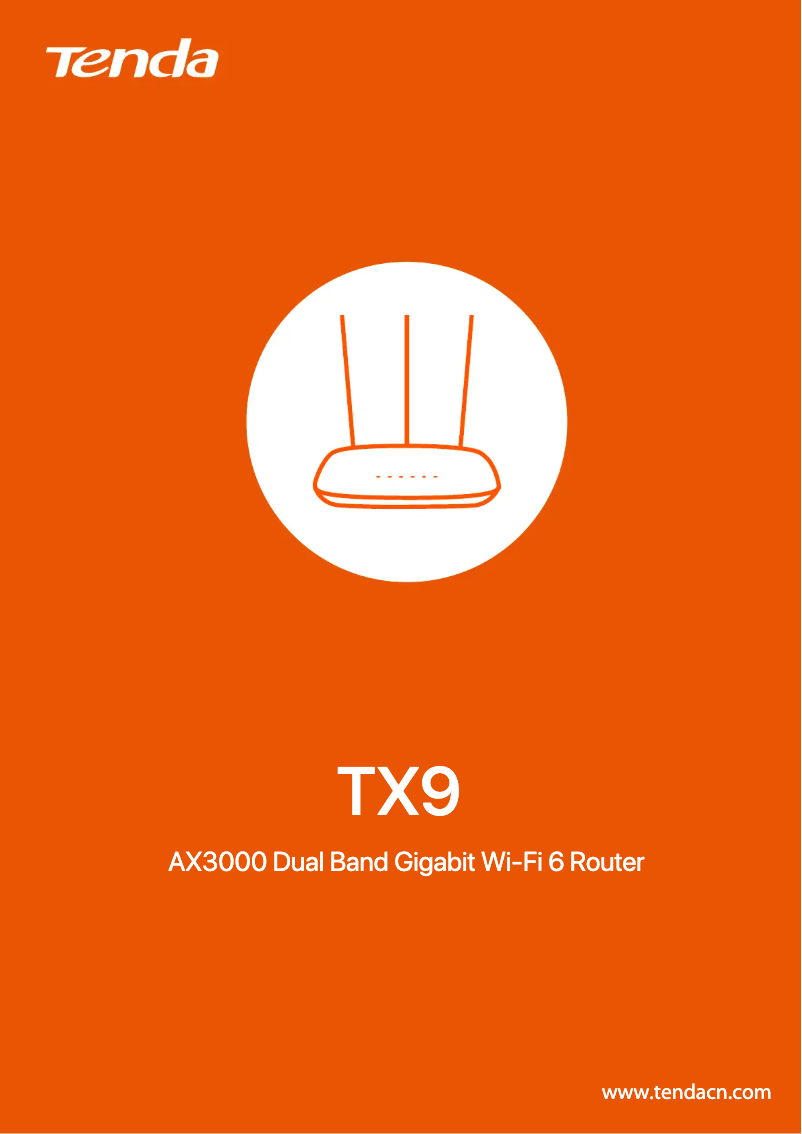 Imagen de la primera página del manual del dispositivo TX9