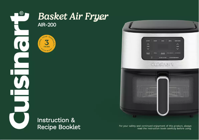 Image de la première page du manuel de l'appareil AIR-200