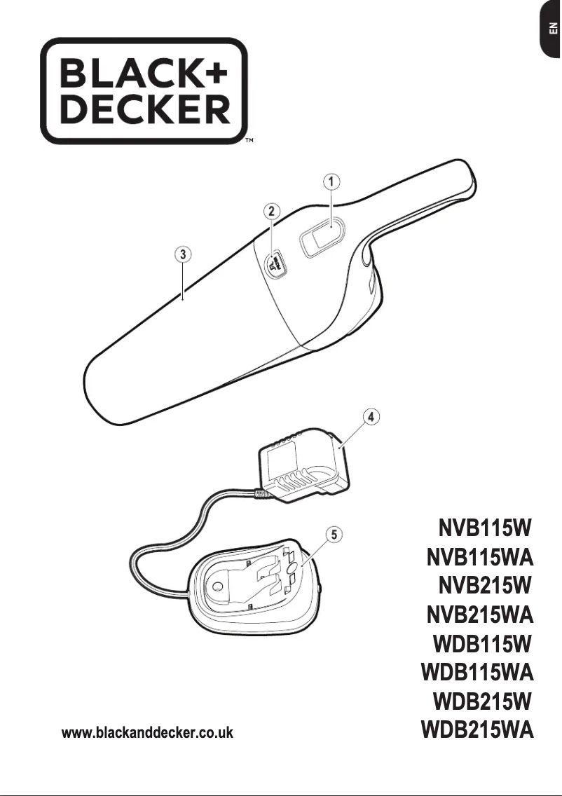 Image de la première page du manuel de l'appareil NVB215WA