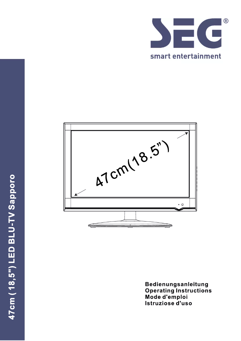 Page 1 de la notice Manuel utilisateur SEG Sapporo
