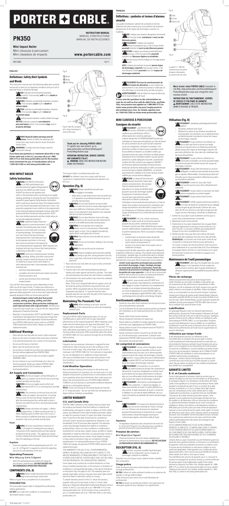 Imagen de la primera página del manual del dispositivo PN350