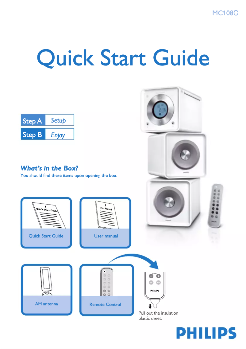 Image de la première page du manuel de l'appareil MC108C
