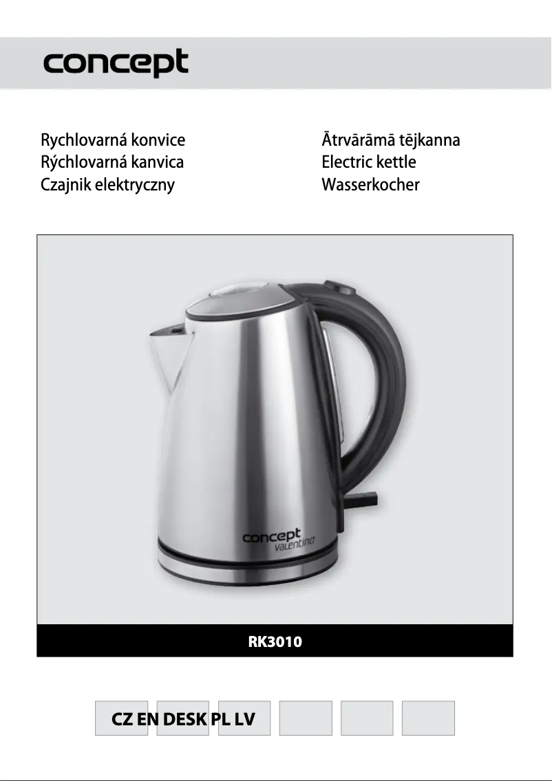 Image de la première page du manuel de l'appareil RK-3010iv