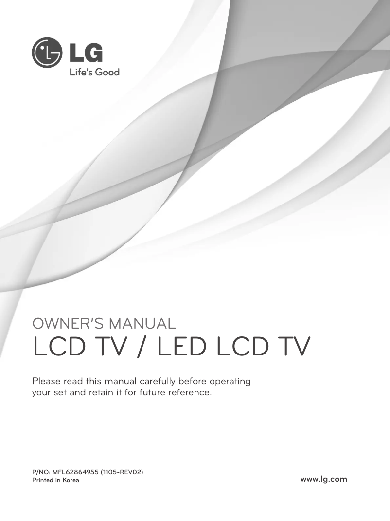 Page 1 de la notice Manuel utilisateur LG 32LD462C