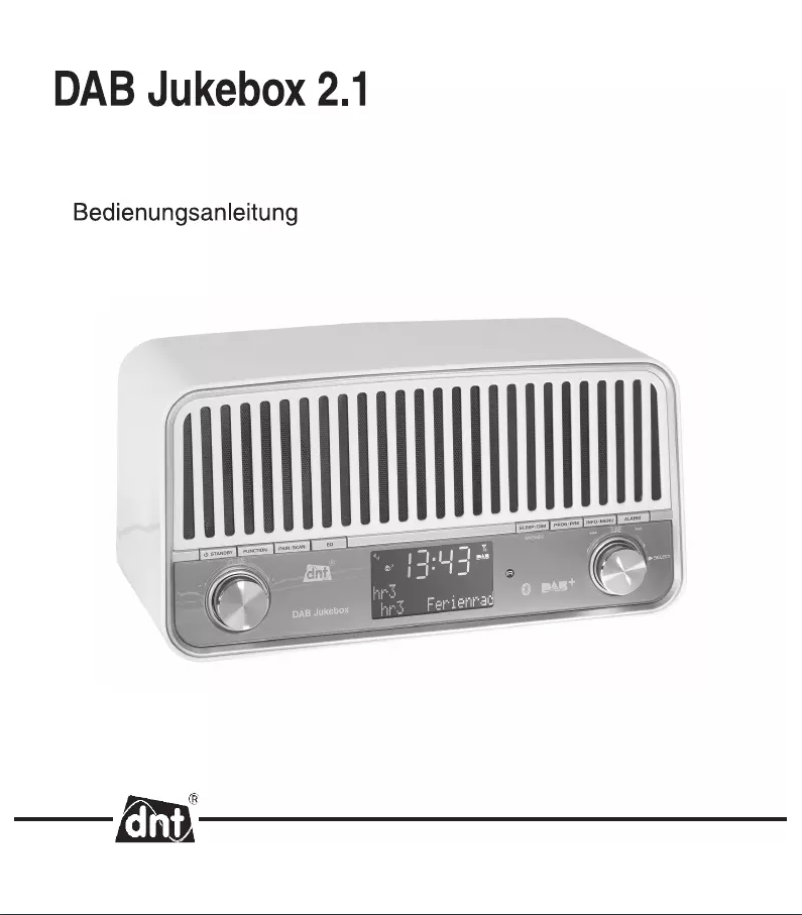 Image de la première page du manuel de l'appareil DAB Jukebox 2.1