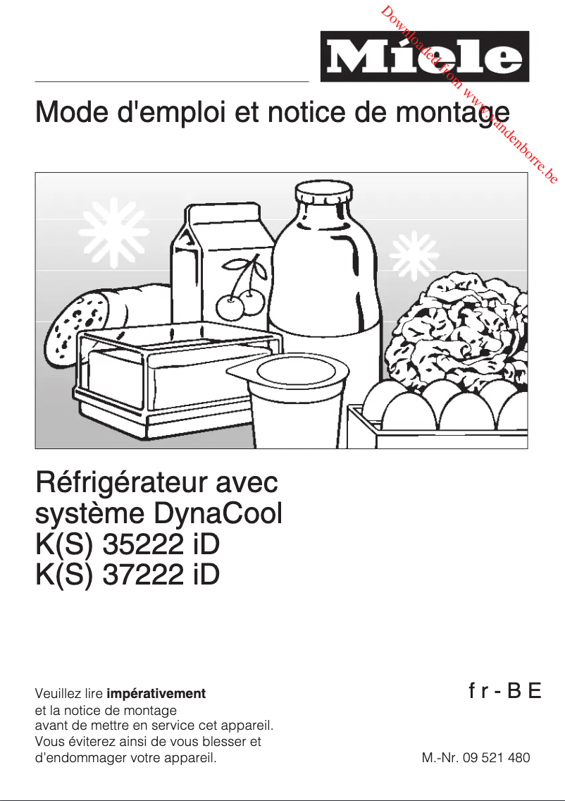 Page n°1 - Manuel utilisateur Miele K 35222 ID
