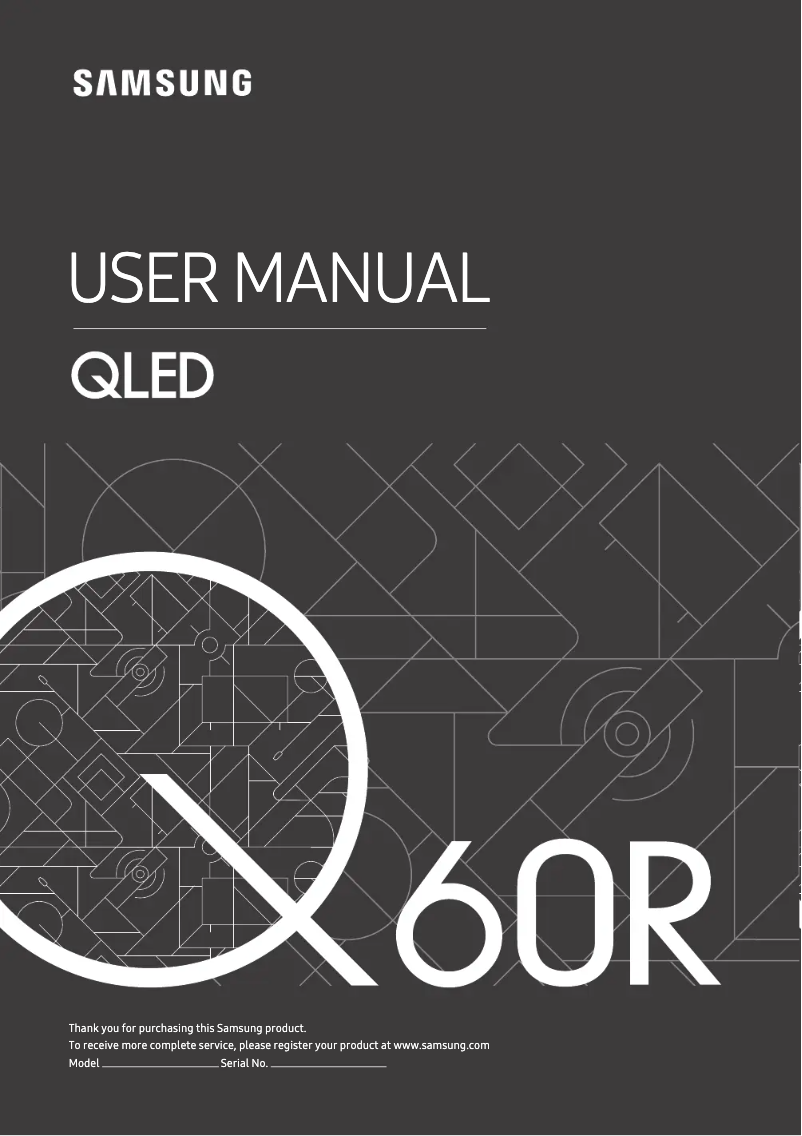 Page n°1 - Manuel utilisateur Samsung QE65Q60RAL