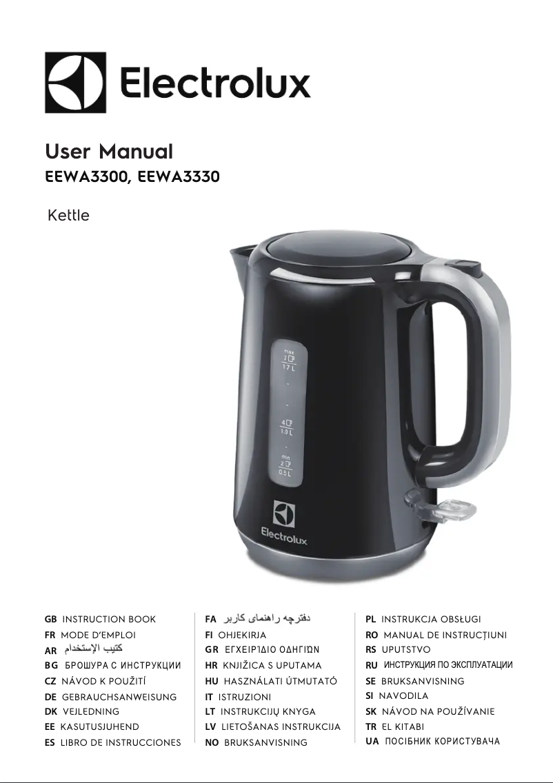 Página 1 del manual Manual de usuario Electrolux EEWA3300