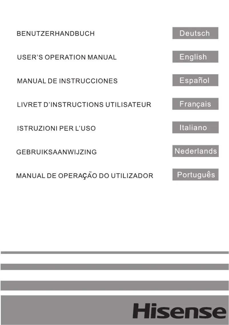 Page n°1 - Manuel utilisateur Hisense RL170D4AW2