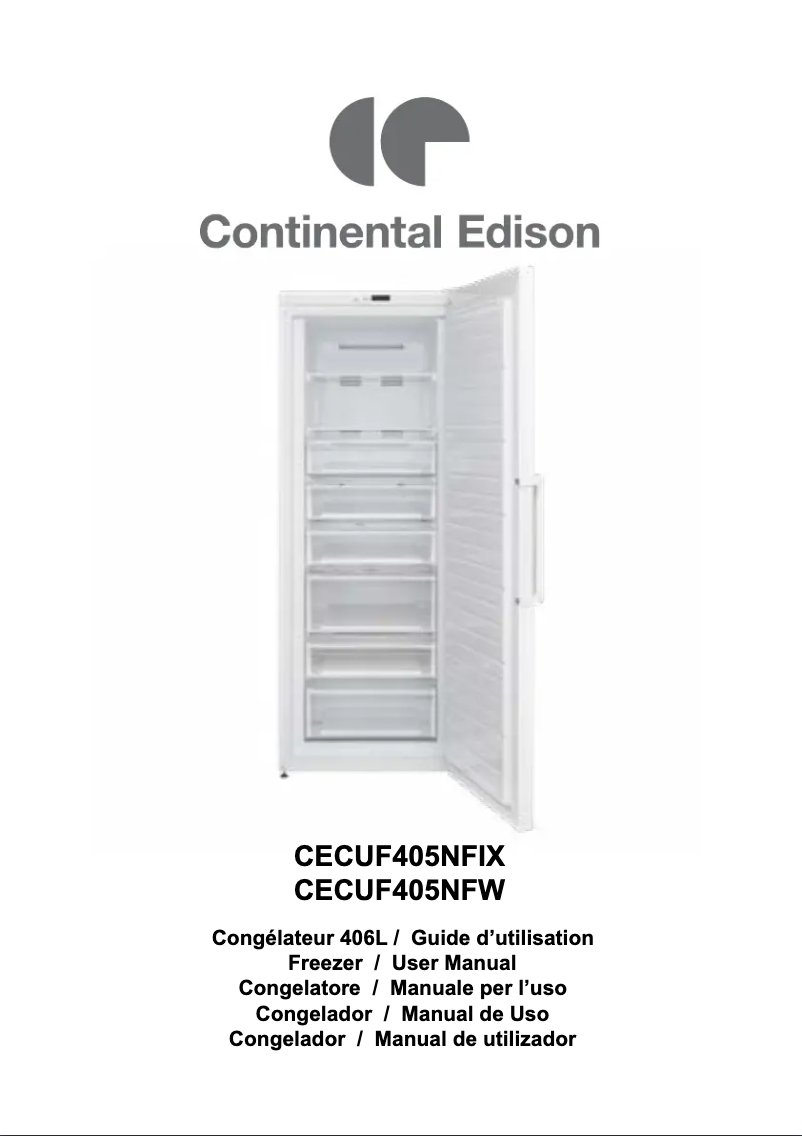 Page n°1 - Manuel utilisateur Continental Edison CECUF405NFIX