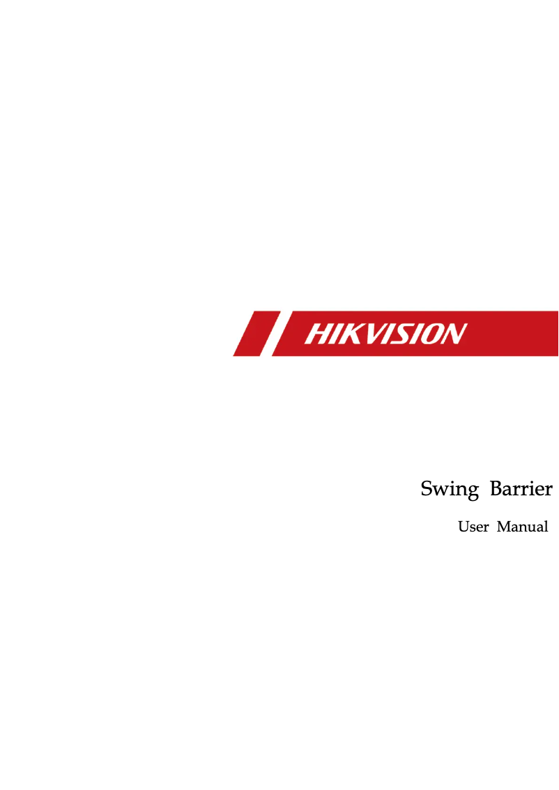 Page 1 de la notice Manuel utilisateur Hikvision DS-K3B601-M