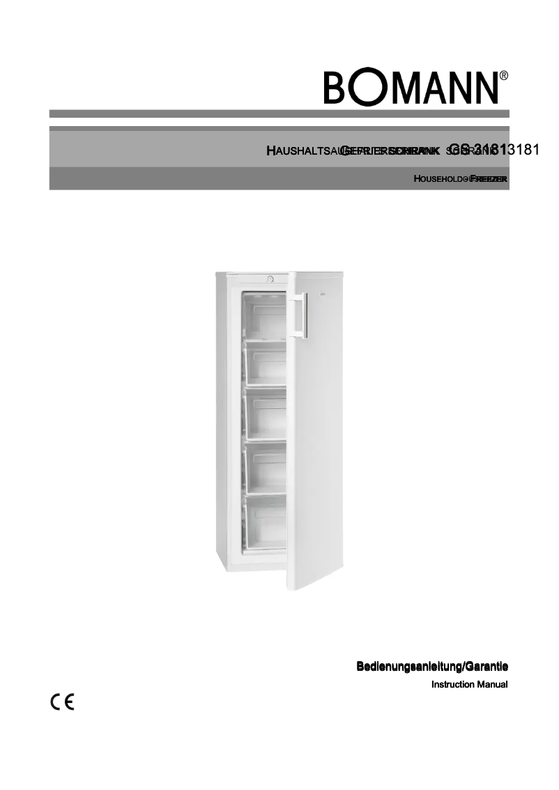 Página 1 del manual Manual de usuario Bomann GS 3181