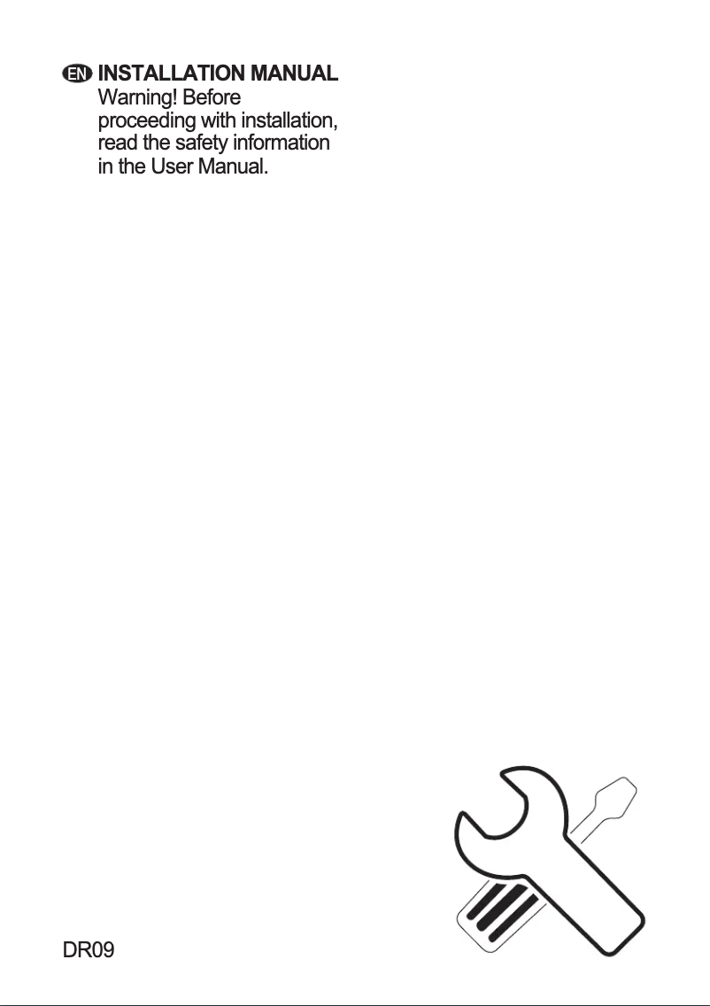 Page 1 de la notice Guide d'installation AEG DBR9989HB