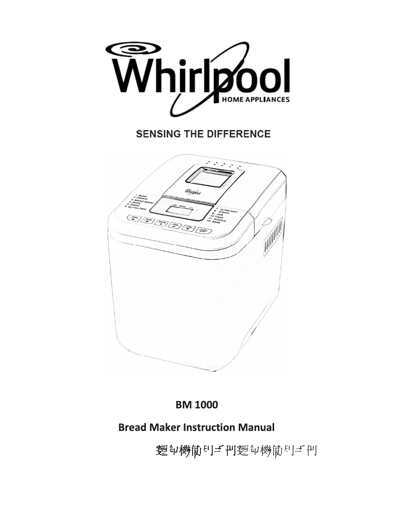 Página 1 del manual Manual de usuario Whirlpool BM 1000