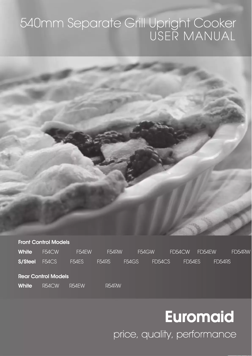 Page n°1 - Manuel utilisateur Euromaid R54CW