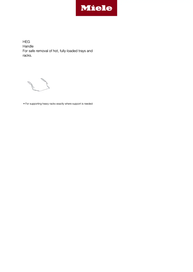 Page n°1 - Manuel utilisateur Miele HEG